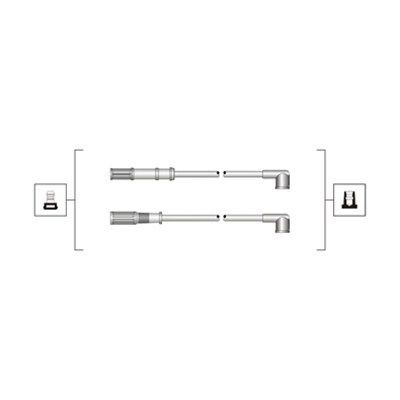 Augstsprieguma vadu komplekts MAGNETI MARELLI 941319170068 MAGNETI MARELLI 941319170068: Svečvadi Fiat PANDA 2021