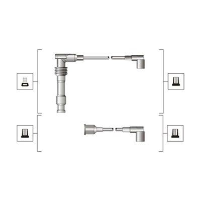Tennplugg kabelsett MAGNETI MARELLI 941319170085 MAGNETI MARELLI 941319170085 Tennkabler OPEL ZAFIRA 2002