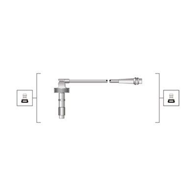 MAGNETI MARELLI Bougiekabels 941319170087 Bobine, kabel MAGNETI MARELLI S80 941319170087 goedkoop