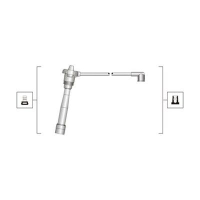 MAGNETI MARELLI Kit cavi candele 941319170115 MAGNETI MARELLI 941319170115 Fili candele Panda 141 originale prezzo