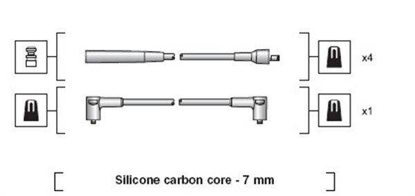 MAGNETI MARELLI Ignition Cable Kit 941335020908 941335020908 MAGNETI MARELLI ignition leads for TOYOTA 4RUNNER