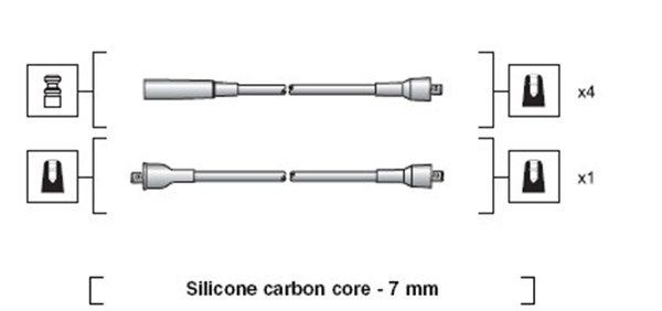 MAGNETI MARELLI Ignition Cable Kit 941335100913 941335100913 MAGNETI MARELLI ignition leads for TOYOTA 4RUNNER