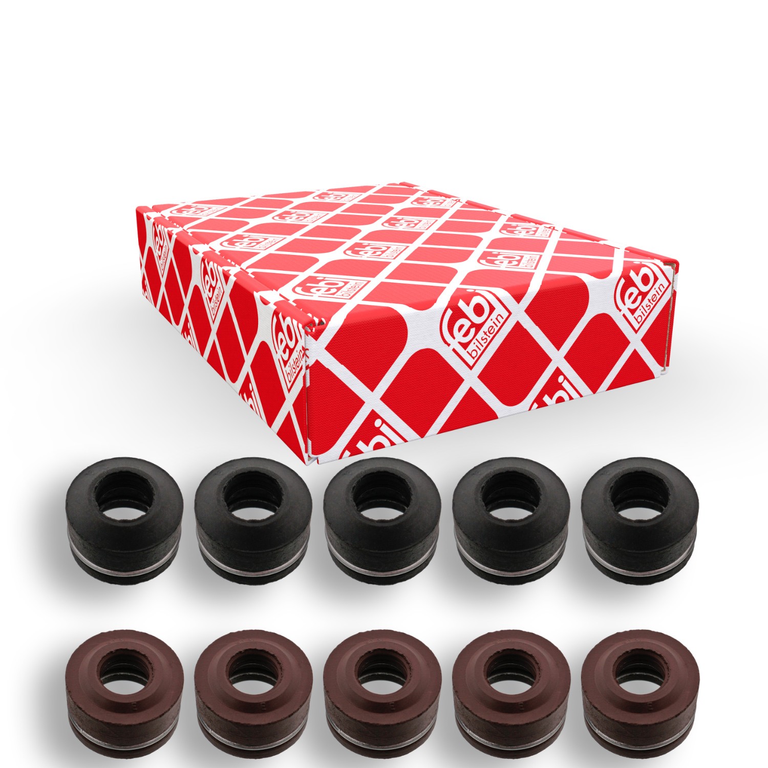 FEBI BILSTEIN Tiivistesarja, venttiilivarsi 06653 FEBI BILSTEIN 06653 MERCEDES-BENZ T1/TN Flatbed Kuorma-auto/Alusta venttiilinvarren kumit hinta