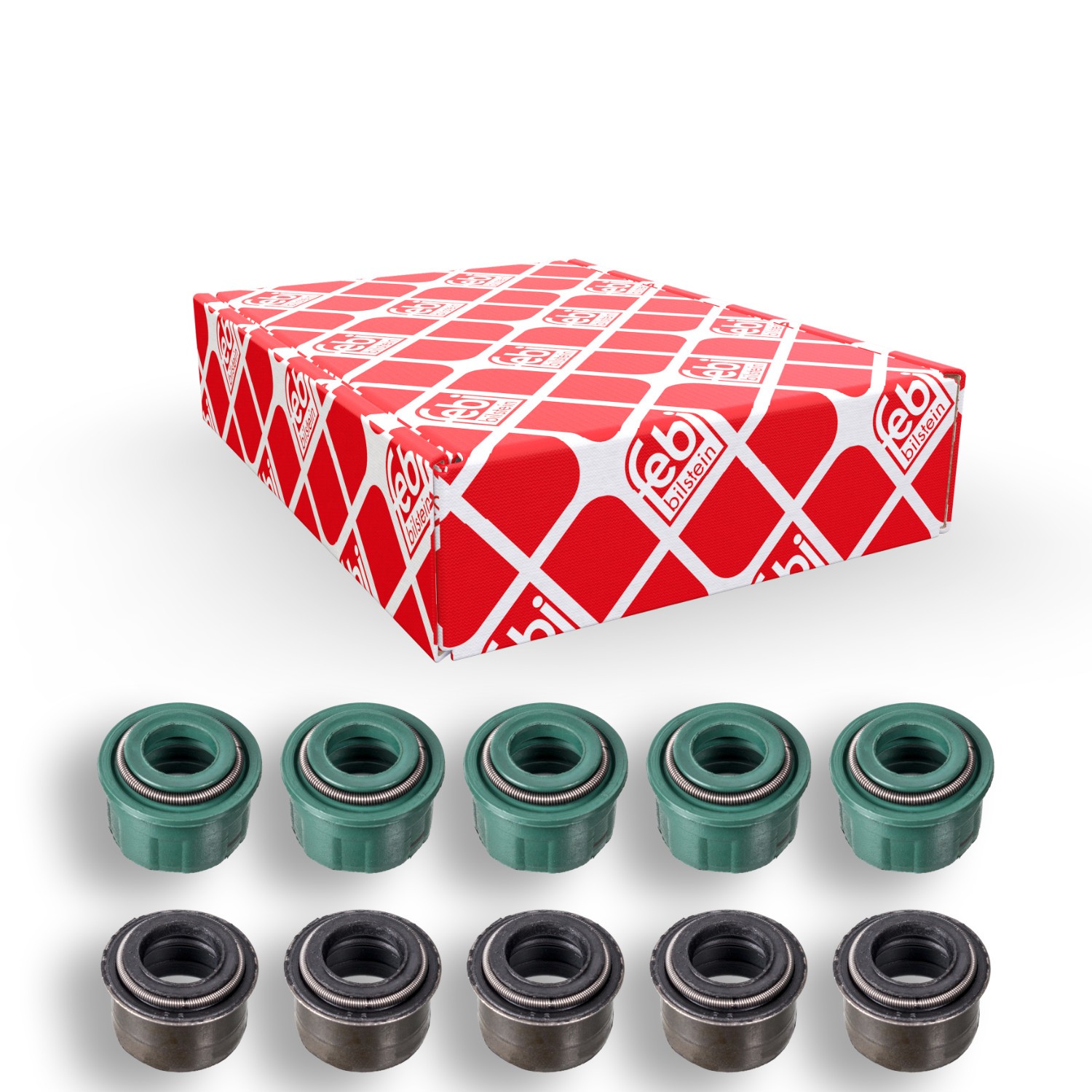 FEBI BILSTEIN Jogo de juntas, haste da válvula 08636 Retentor da haste de válvula FEBI BILSTEIN Mercedes-Benz Classe R 08636