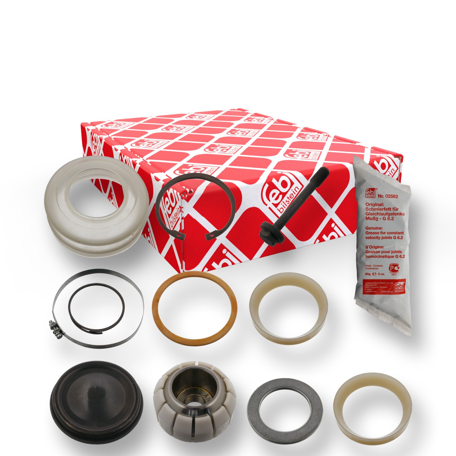 FEBI BILSTEIN Sada na opravu vodiacej vzpery 08959 08959 Opravná sada pre zvislý / vodiaci čap FORD GALAXY FEBI BILSTEIN