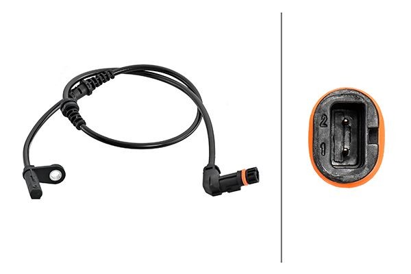 HELLA Αισθητήρας, στροφές τροχού 6PU 230 048-241 6PU 230 048-241 Αισθητήρας ABS MERCEDES-BENZ VITO HELLA