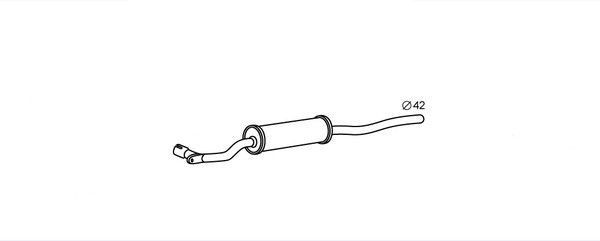 Izplūdes gāzu priekšslāpētājs HELLA 8LB 366 020-011 HELLA 8LB 366 020-011: Izplūdes gāzu priekšslāpētājs Volkswagen PASSAT 2004