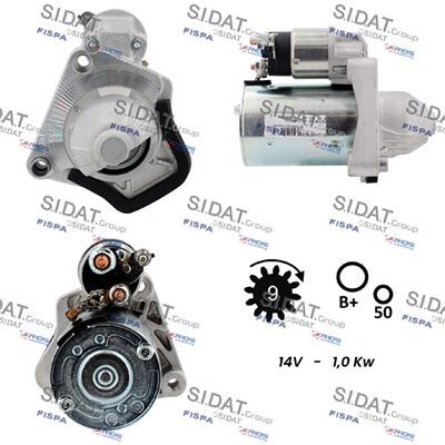 SIDAT Startmotor S12VA0787A2 NISSAN startmotor SIDAT S12VA0787A2