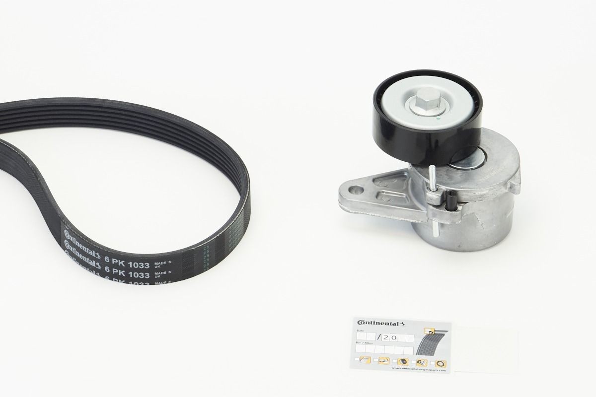 CONTITECH Jeu de courroies trapézoïdales à nervures 6PK1033K1 CONTITECH 6PK1033K1 Jeu de courroies trapézoïdales à nervures Q3 Sportback (F3N) d'origine prix