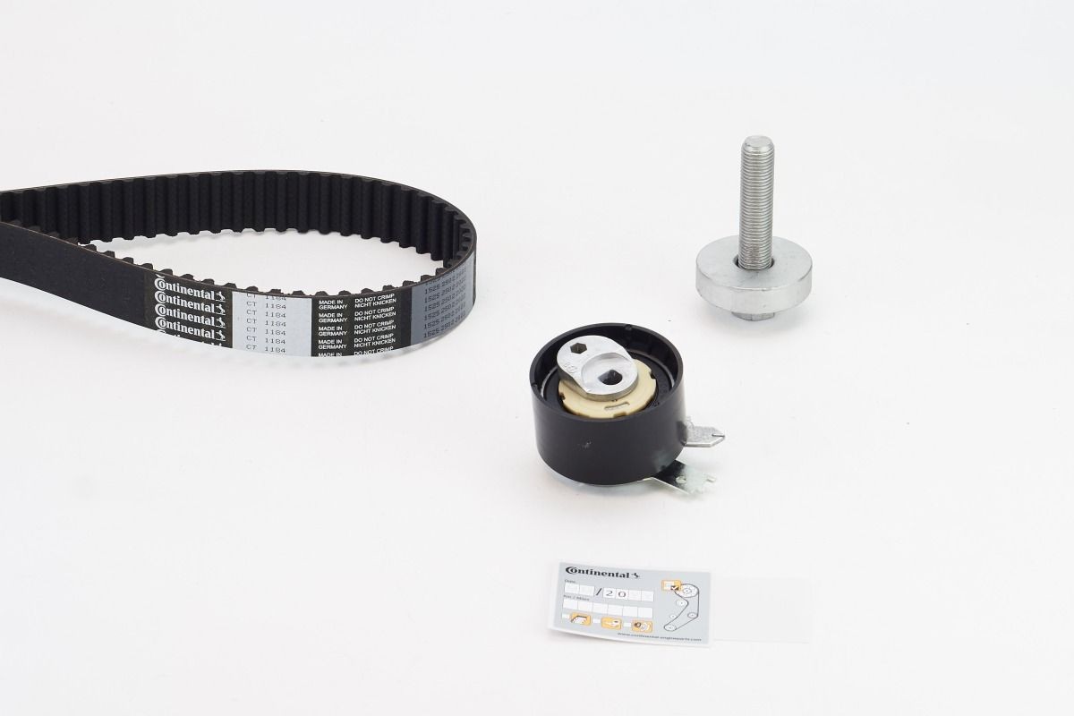 CONTITECH Kit cinghia di distribuzione CT1184K2 Kit cinghia di distribuzione CONTITECH CT1184K2 costo Trasmissione a cinghia / catena RENAULT Grand Kangoo III MPV