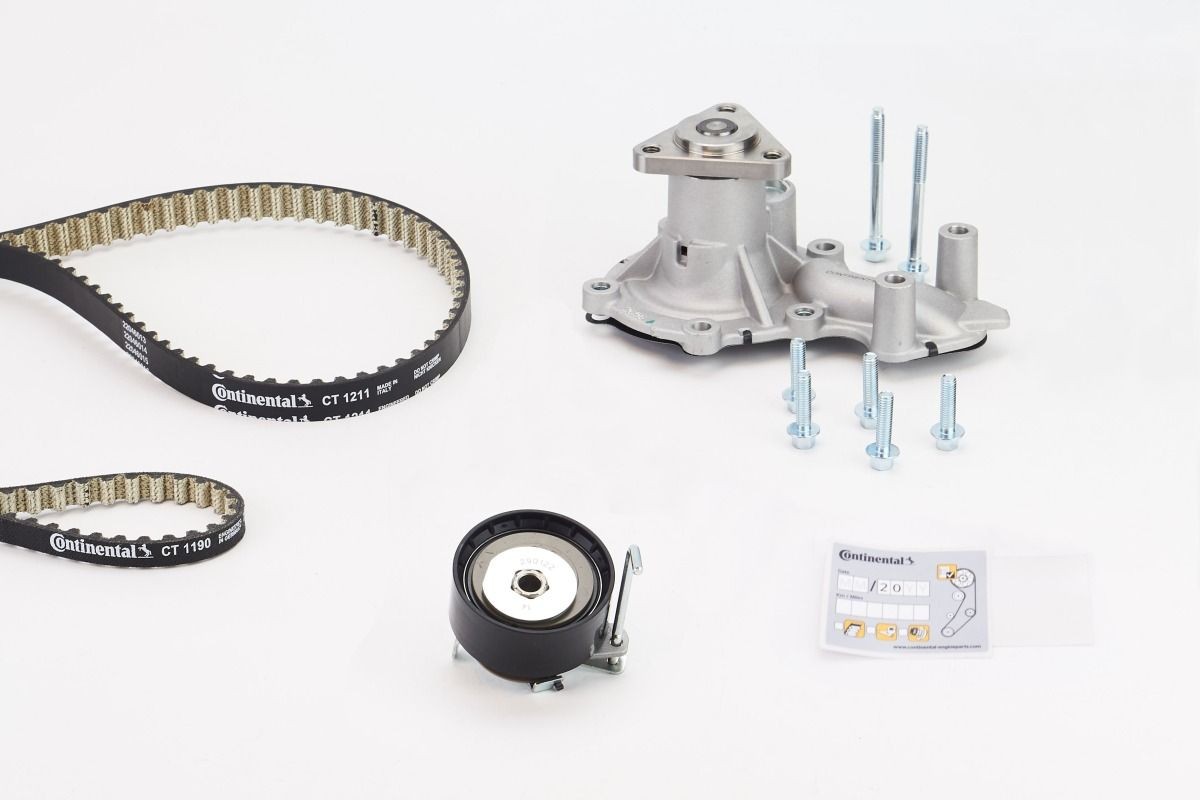CONTITECH Kamremssats med vattenpump CT1211WP2PRO FORD Fiesta Mk7 Skåpbil Kamremssats med vattenpump CONTITECH CT1211WP2PRO