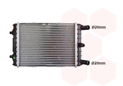 VAN WEZEL Radiador, arrefecimento do motor 03012704 Radiadores refrigeração VAN WEZEL A8 03012704 baratos