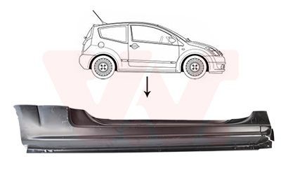 Sottoporta VAN WEZEL 0917102 VAN WEZEL 0917102 costo Sottoporta Citroen C2 2009