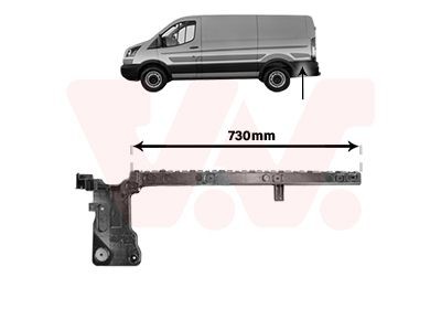 Kofangerstiver VAN WEZEL 1991535 VAN WEZEL 1991535 Kofangerstiver FORD TRANSIT 2001