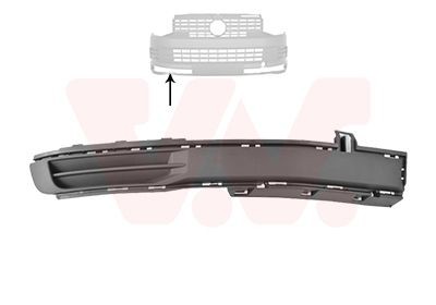 VAN WEZEL Ventilasjonsgitter 5791592 VAN WEZEL 5791592 Ventilasjonsgitter VW Transporter T6 Van (SGA, SGH) 2.0 TDI 110 hk 2020