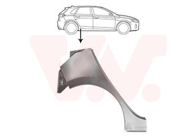Sidewall VAN WEZEL 8249148 VAN WEZEL 8249148 2004 HYUNDAI TERRACAN wheel arch replacement