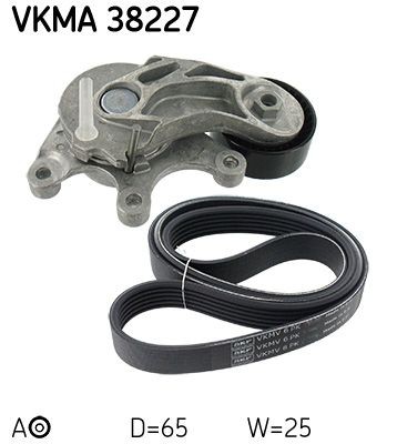 SKF Poly V-riem set VKMA 38227 SKF VKMA38227 Poly v riem set BMW 5 Serie F10 prijs