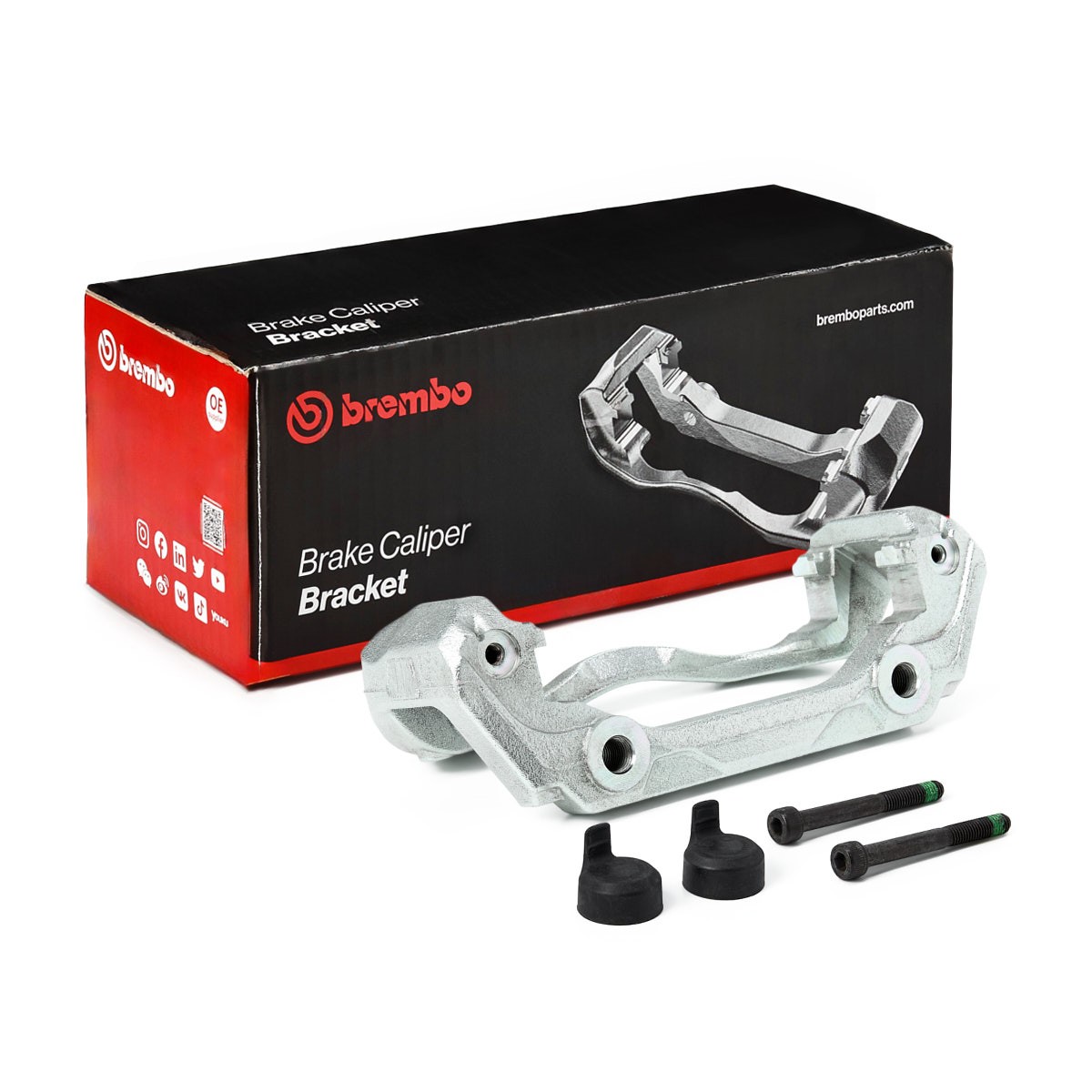 Bremžu suporta skavas stipr. korpusa kompl. BREMBO F BK 011 BREMBO Prime F BK 011 Bremžu suporta kronšteins SUBARU LEGACY 2022