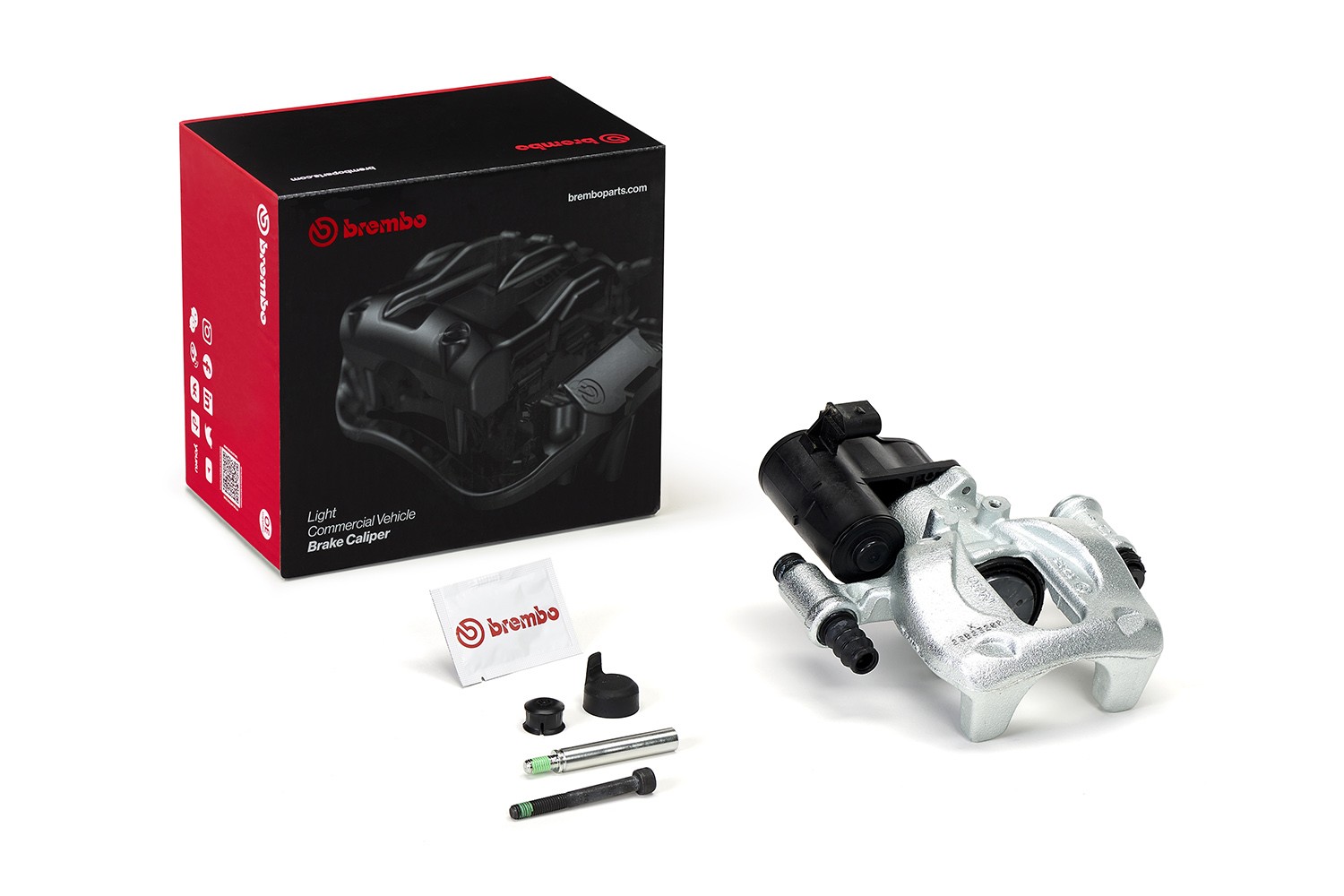BREMBO Brake caliper F BR 076 BREMBO F BR 076 MERCEDES-BENZ T2/L Box Body / Estate brake caliper replacement