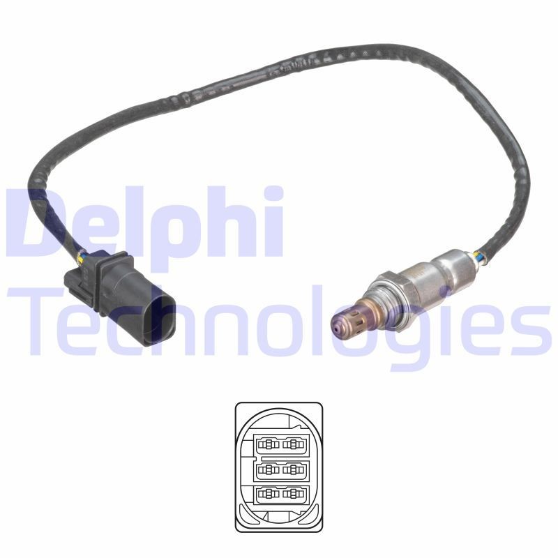 Sonda lambda DELPHI ES21246-12B1 DELPHI ES21246-12B1 Sensor de nox SKODA FABIA 2016