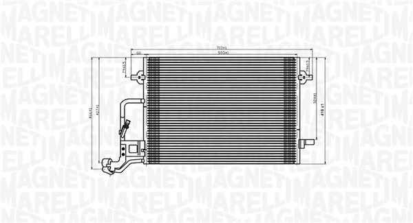 MAGNETI MARELLI Condensatore climatizzatore 350203909000 350203909000 Radiatore aria condizionata MAGNETI MARELLI Volkswagen SHARAN costo