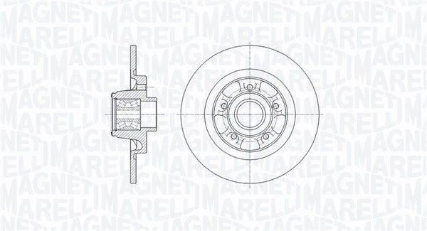 MAGNETI MARELLI Disco freno 361302040651 361302040651 Dischi freno RENAULT Symbol MAGNETI MARELLI costo