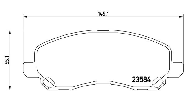 MAGNETI MARELLI Τακάκια φρένων 363700554030 Τακάκια δισκόφρενων MAGNETI MARELLI Mitsubishi L300 / DELICA 363700554030