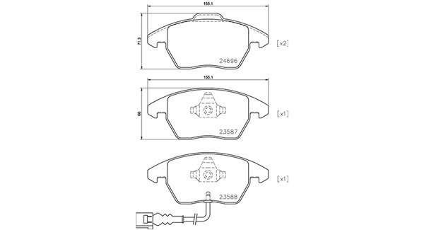 MAGNETI MARELLI Piduriklotsid 363700585146 363700585146 MAGNETI MARELLI Sport piduriklotsid Skoda odav