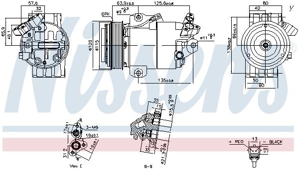 Κομπρεσέρ air condition NISSENS 891012 NISSENS 891012 Συμπιεστής κλιματιστικού RENAULT KOLEOS 2010