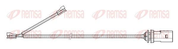 REMSA Slitekontakt bremsekloss 001173 Alarmkontakt bremsebeleggslitasje REMSA Lexus RX 001173