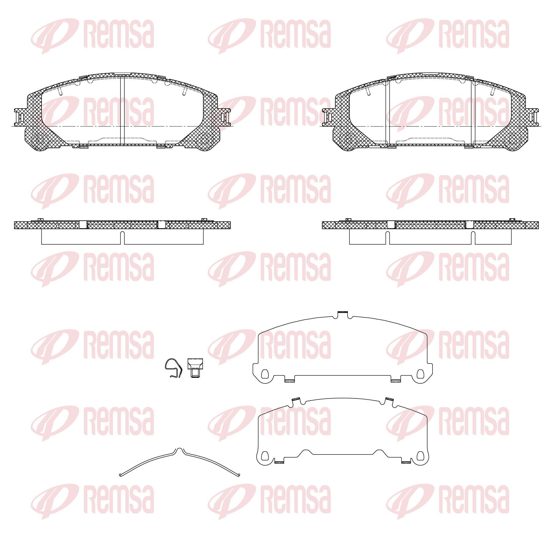 REMSA Bremseklodser 1312.40 1312.40 Sports bremseklodser REMSA LEXUS LFA