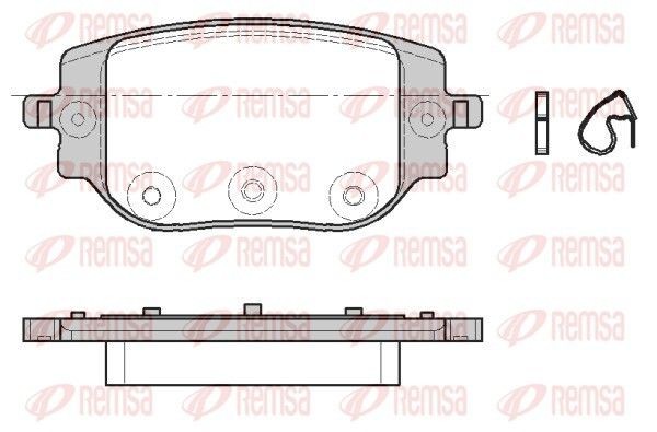 REMSA Bromsbelägg 1965.00 1965.00 REMSA bromsklossar Toyota PROACE
