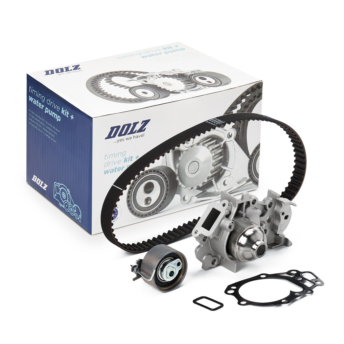 DOLZ Kamremssats med vattenpump KD229 KD229 DOLZ kamremskit NISSAN CABSTAR