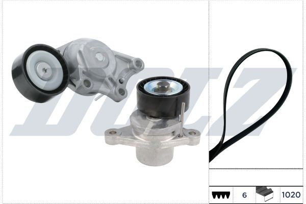 DOLZ Keilrippenriemensatz SKD204A SKD204A Keilrippenriemensatz CITROËN JUMPY DOLZ kaufen