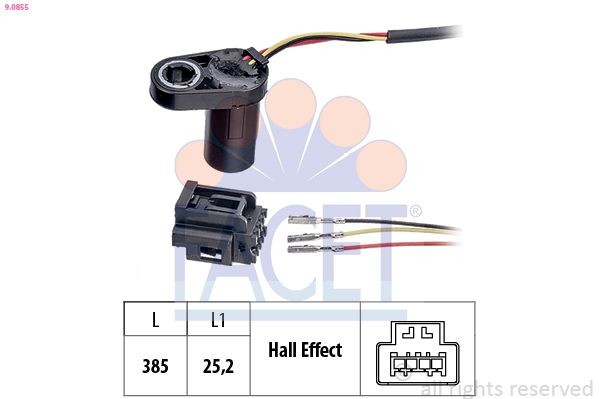 FACET Drehzahlsensor, Automatikgetriebe 9.0855 9.0855 Geschwindigkeitssensor TESLA MODEL Y FACET kaufen