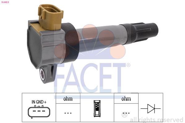FACET Aizdedzes spole 9.6453 Aizdedzes spole FACET SUZUKI 9.6453