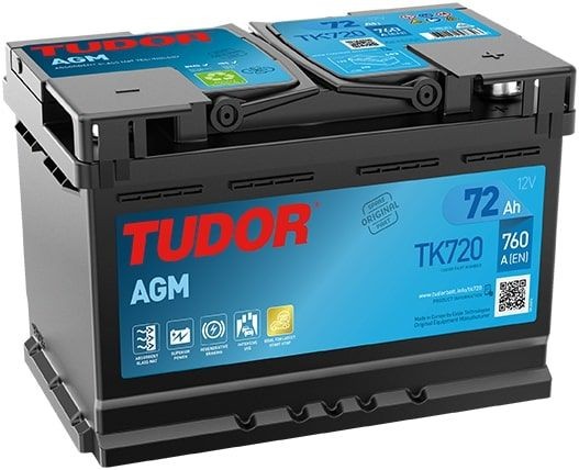 TUDOR Autobatéria TK720 TK720 Żtartovacia batéria AUDI A1 TUDOR