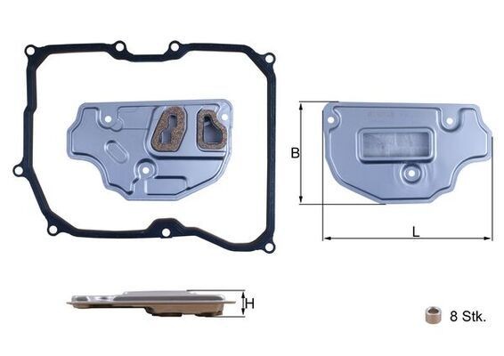 MAHLE Hydraulikfilter, Automatikgetriebe HX 256D HX 256D MAHLE DAIHATSU Getriebeölfilter