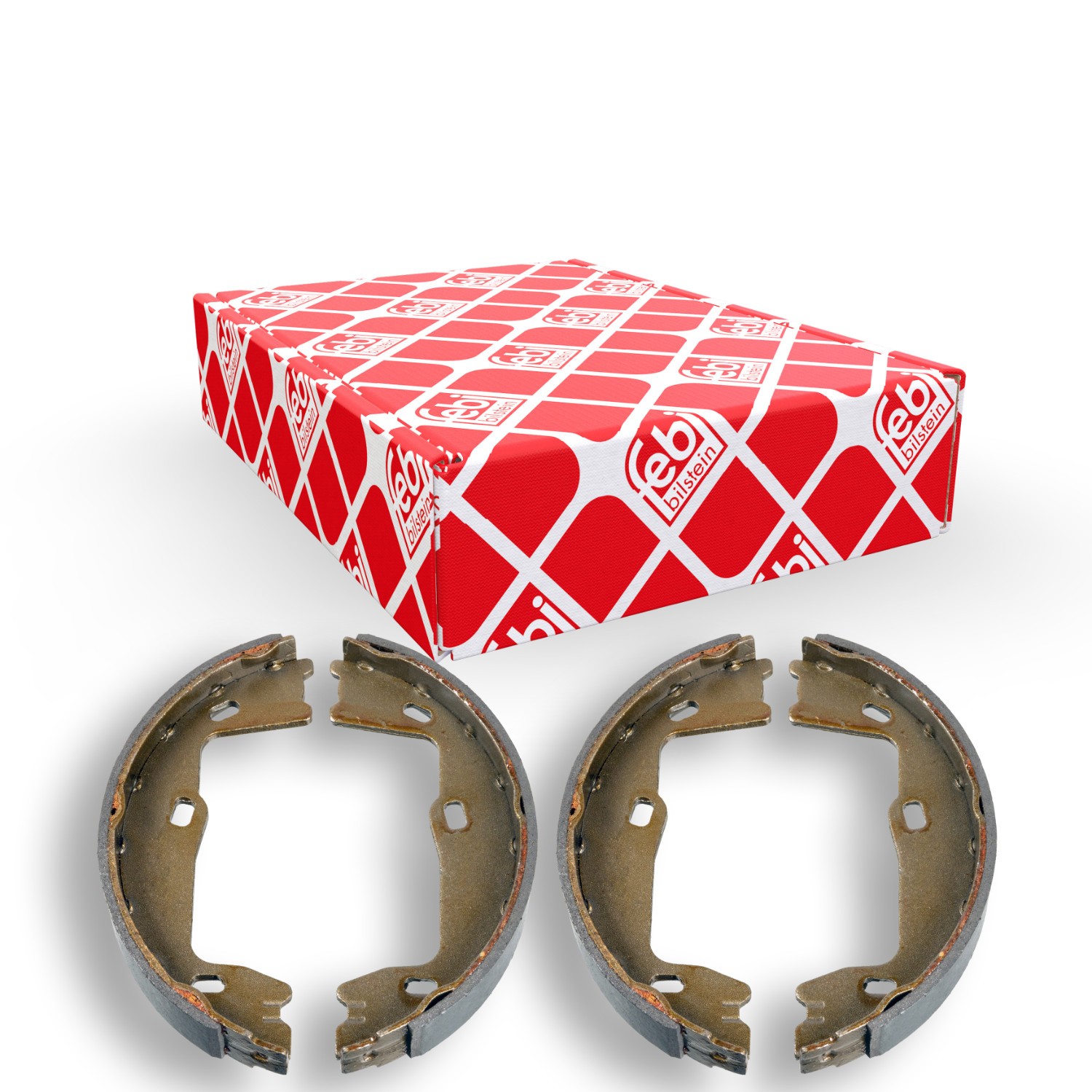 FEBI BILSTEIN Jogo de maxilas de travão, travão de estacionamento 17459 FEBI BILSTEIN 17459 Sapata de freio de mao Saab 9-3 YS3D originais preço