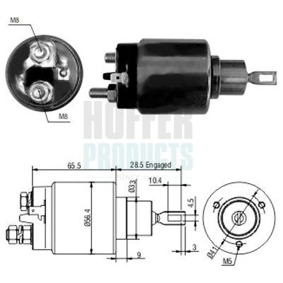 HOFFER Startrelais 46068 46068 Startmotor solenoid MERCEDES-BENZ VITO HOFFER