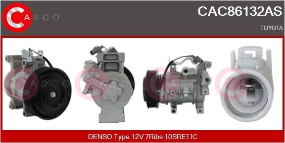 CASCO Klimakompressor CAC86132AS CAC86132AS AC kompressor CASCO TOYOTA 4 RUNNER