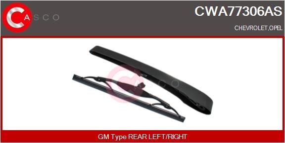 CASCO Braccio tergi, Pulizia cristalli CWA77306AS CASCO CWA77306AS Braccetti tergicristallo Chevrolet Captiva Sport originale prezzo