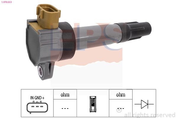 EPS Zapaľovacia cievka 1.970.553 Indukčná cievka EPS Opel GRANDLAND X 1.970.553