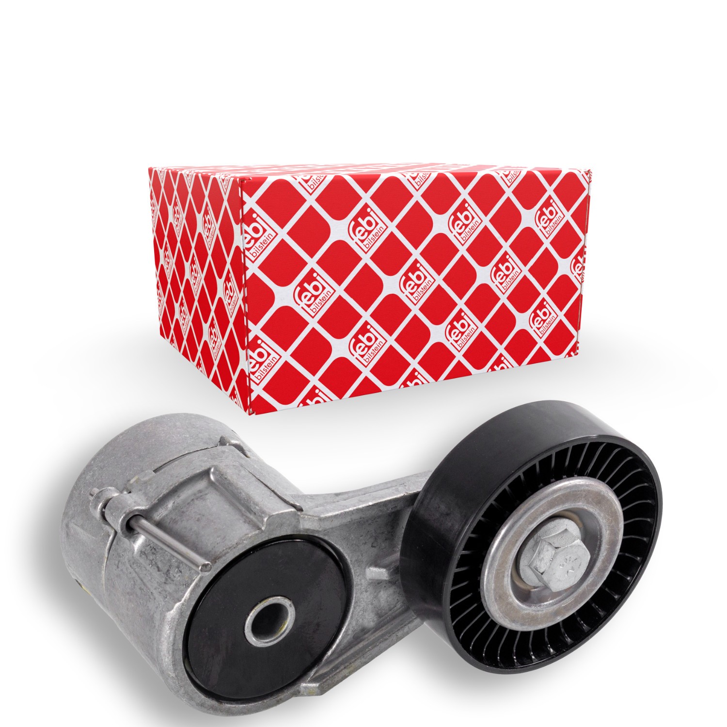 Tensor de correia, correia trapezoidal estriada FEBI BILSTEIN 21060 FEBI BILSTEIN 21060 Esticador da correia do alternador OPEL COMBO 2002
