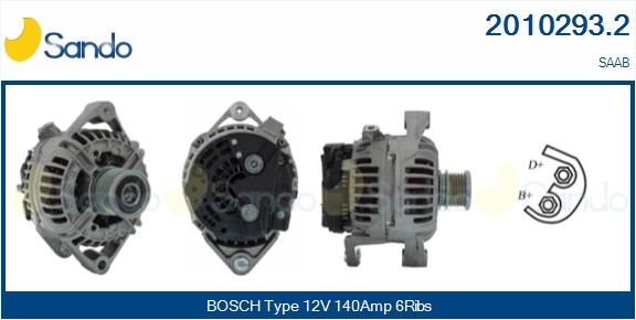 SANDO Generator 2010293.2 2010293.2 SANDO dynamo SAAB 900