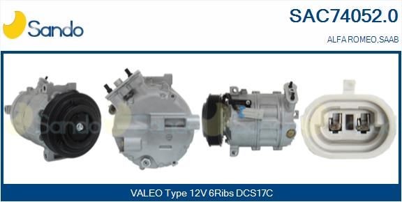 SANDO Compressore aria condizionata SAC74052.0 Costo Compressore aria condizionata SANDO ALFA ROMEO SAC74052.0