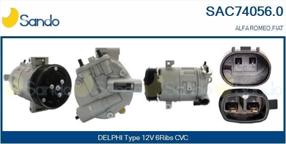 SANDO Klimakompressor SAC74056.0 SANDO SAC74056.0 Klimakompressor Alfa Romeo GIULIETTA originale