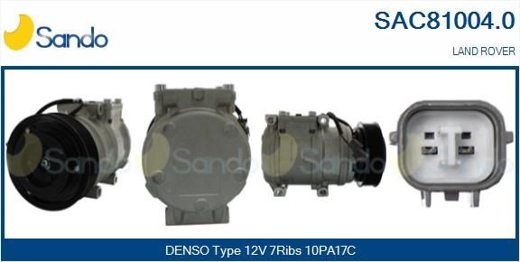 SANDO AC-kompressor SAC81004.0 SANDO SAC81004.0 AC kompressor Land Rover Defender Cabrio pris