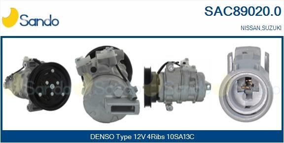 SANDO Kondicioniera kompresors SAC89020.0 Kondicioniera kompresors SANDO Suzuki WAGON R+ SAC89020.0