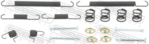 FEBEST Toebehoren, parkeerremschoen 0204-B10RSR-KIT Hyundai ix35 Rem montageset FEBEST 0204-B10RSR-KIT